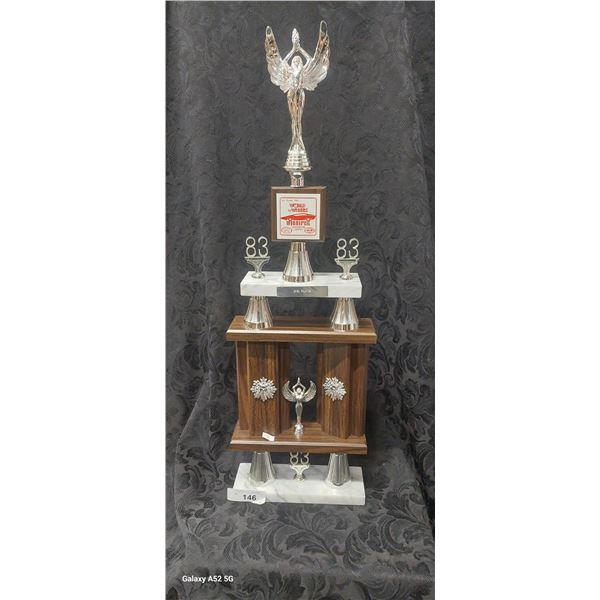 Vintage 1983 car trophy 29"