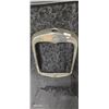 Image 1 : Vintage hot rod radiator surround chrome 31"