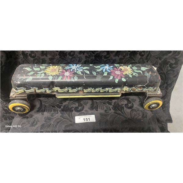 Vintage tappet cover racer hand painted 19"