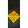 Image 1 : Aluminum road sign, Slow Reefer Traffic 31"