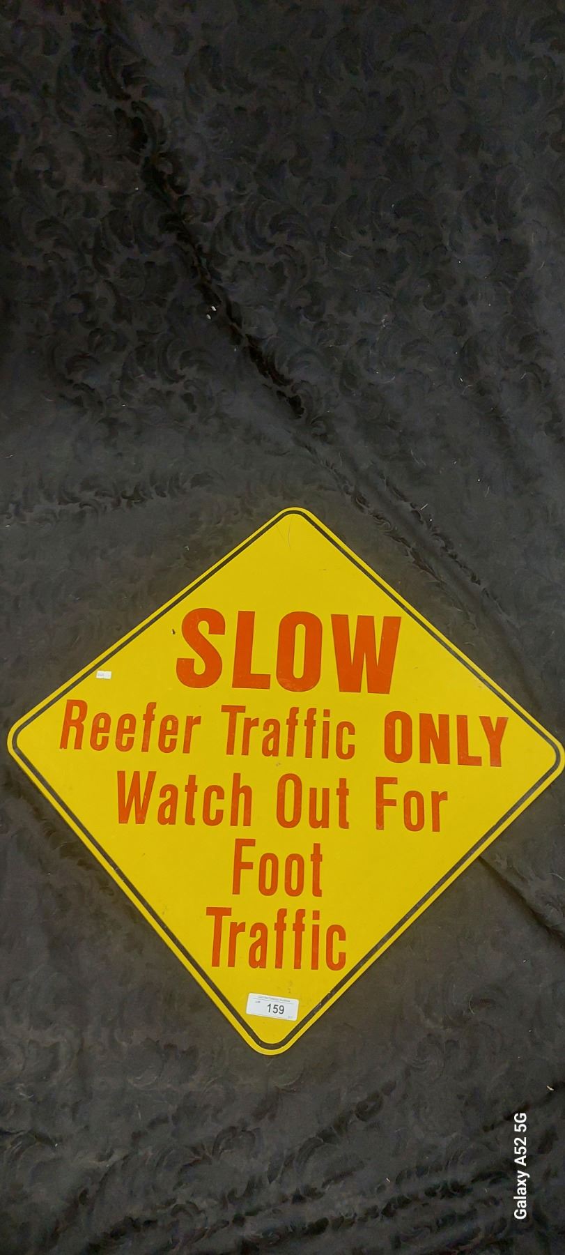 Aluminum road sign, Slow Reefer Traffic 31