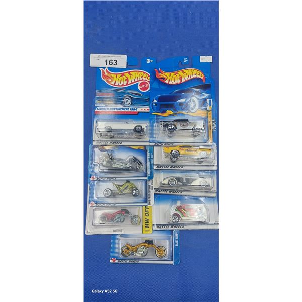 Lot of 10 unopened Hotwheels