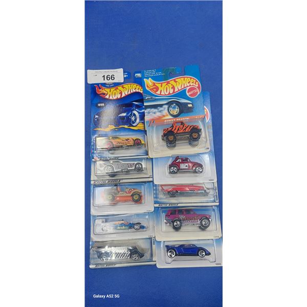 Lot of 10 unopened Hotwheels