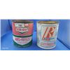 Image 1 : Pair of one gallon antifreeze tins