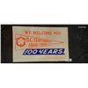 Image 1 : 1866-1966 BC centenial cardboard sign 22" x 14"