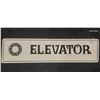 Image 1 : Vintage wooden elevator double sided sign 34"