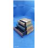 Image 1 : Vintage wooden secret compartment meant to look like books