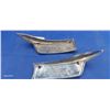 Image 2 : Pair of vintage Triumph tank badges, 8" each