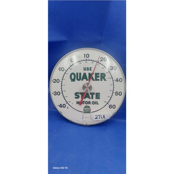 Quaker State thermometer 12"