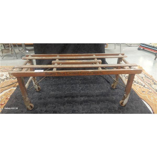 Vintage wooden washtub stand