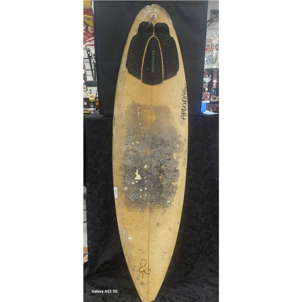 Vintage Dacine surf board 72" long