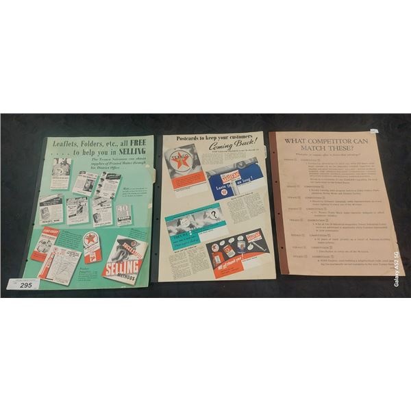 Lot of vintage ephemera, Texaco