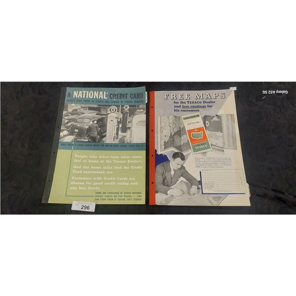 Lot of vintage ephemera, Texaco