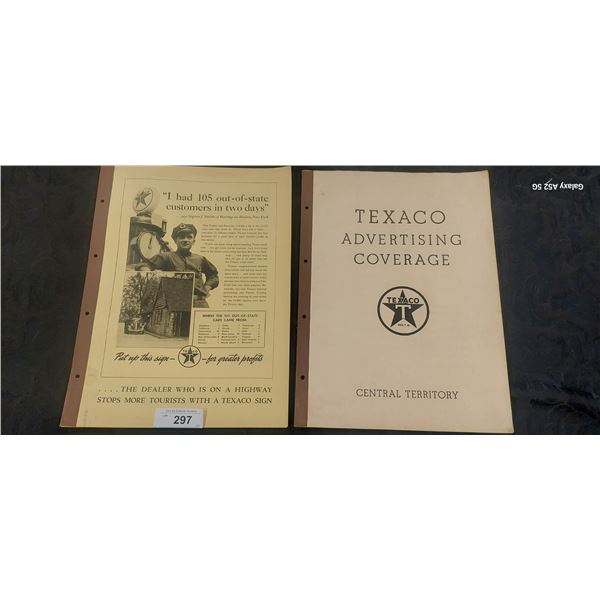 Lot of vintage ephemera, Texaco