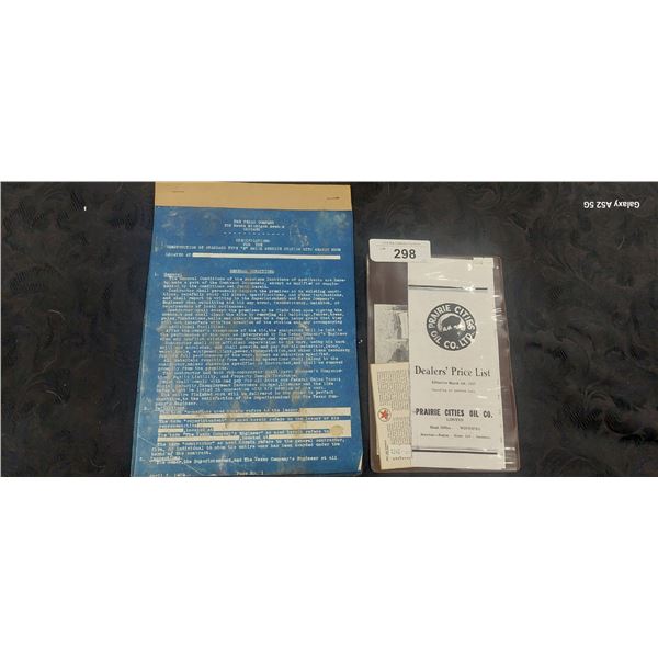 Lot of vintage ephemera, Texaco