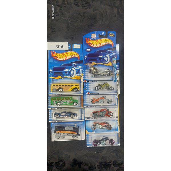Lot of 10 unopened Hotwheels