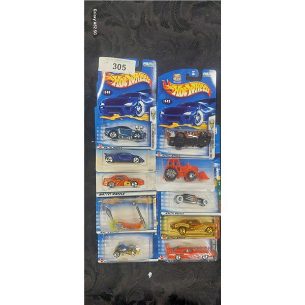 Lot of 10 unopened Hotwheels