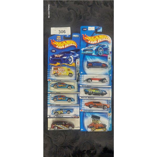 Lot of 10 unopened Hotwheels