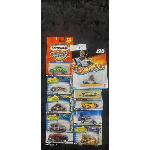 Lot of 10 unopened Hotwheels