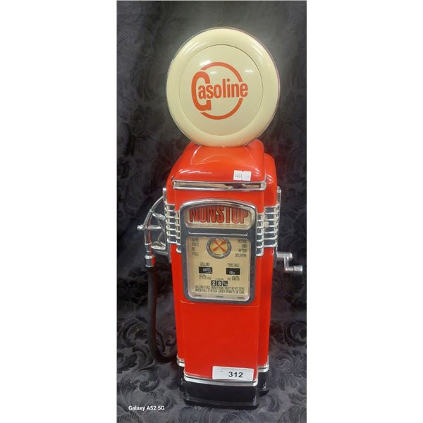 Vintage mini gas pump 23" tall