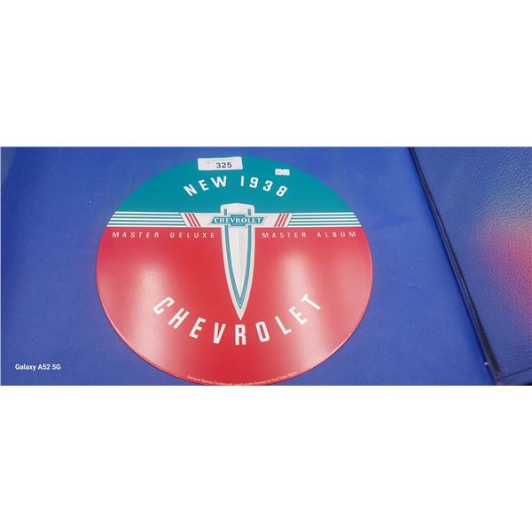 Repro metal Chevrolet sign 12"