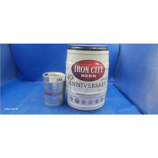 Pair of beer kegs 10" & 5"