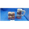 Image 1 : Vintage Budweiser stein and dice