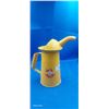 Image 1 : Vintage 2 quart Golden Shell oil can, repaint w/fantasy decal 11" tall