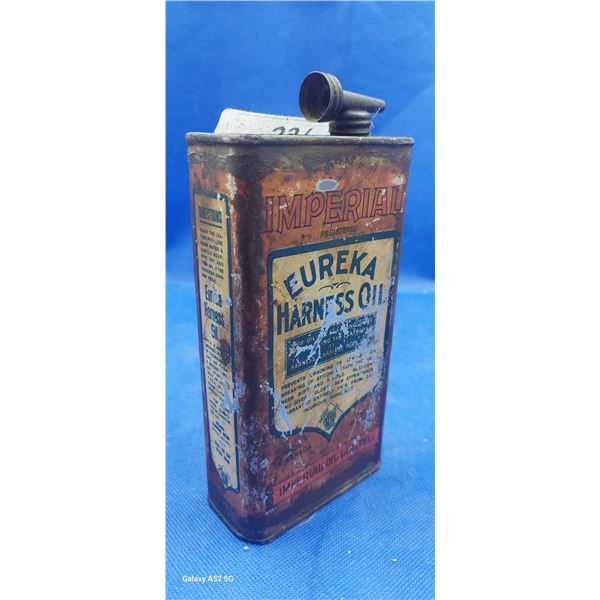 Imperial Eureka Harness Oil antique can 1 pint