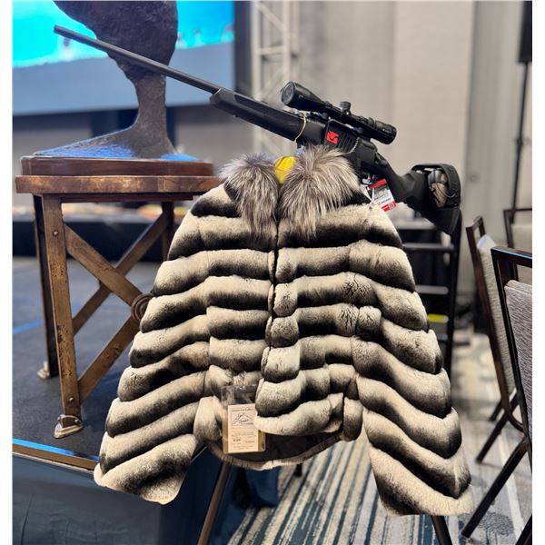 Charity Lot: His & Hers Rifle w/ Scope & Ladies Fur Jacket Benefitting Trinity Oaks Outdoors