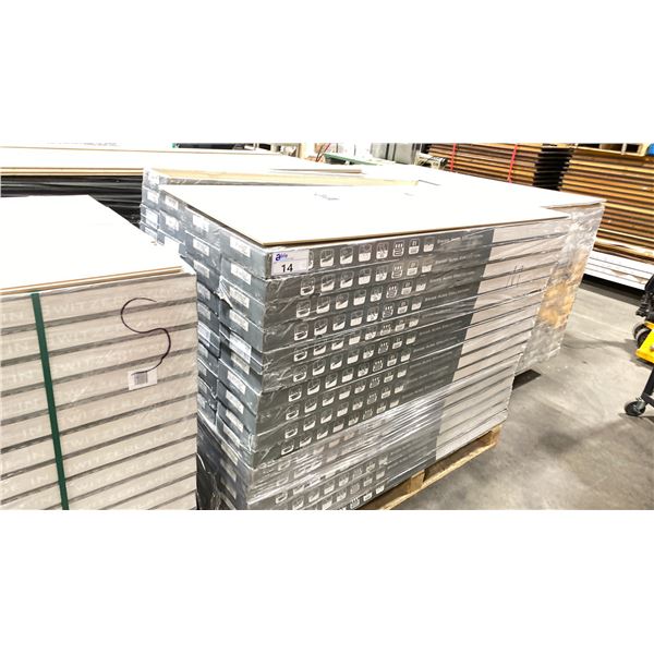 917.76 SQ FT OF SWISS AURA COLLECTION MALTESE 12MM GLUELESS LAMINATE FLOORING