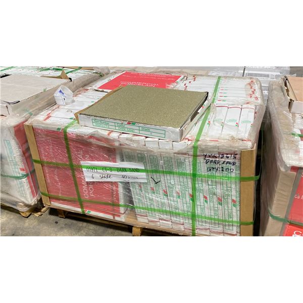 *LD* 432SQ FT OF DARK SAND 18 X18  COMMERCIAL PORCELAIN FLOOR TILE