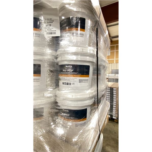 3X 4 GALLON PALES OF BOSTIK PRO-MSP COMMERCIAL HARDWOOD ADHESIVE