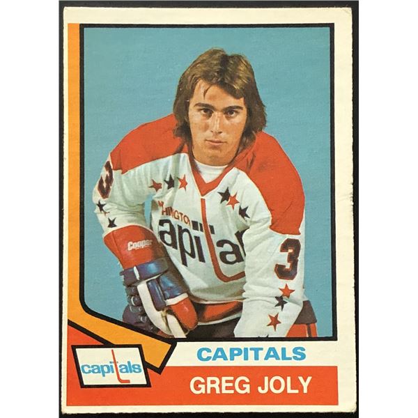 1974-75 O-PEE-CHEE GREG JOLY ROOKIE CARD