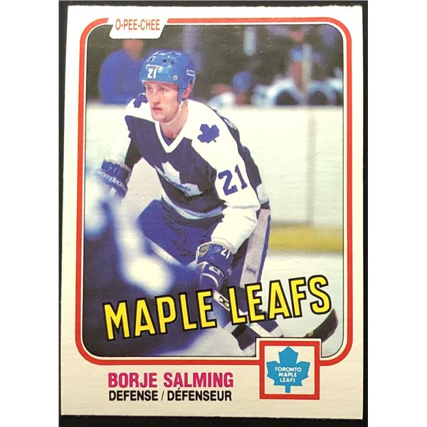 1981-82 O-PEE-CHEE BORJE SALMING (HOF)