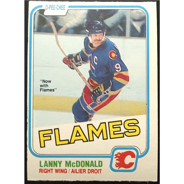 1981-82 O-PEE-CHEE LANNY McDONALD (HOF)