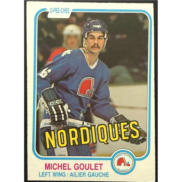 1981-82 O-PEE-CHEE MICHEL GOULET (HOF)