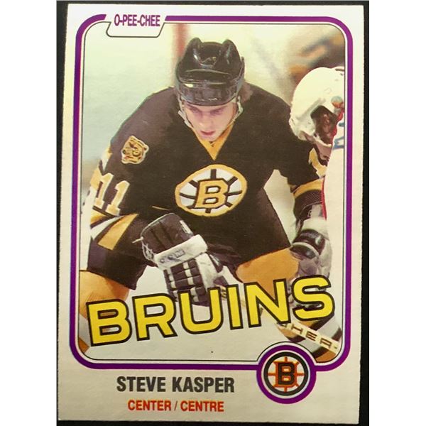1981-82 O-PEE-CHEE STEVE KASPER ROOKIE CARD