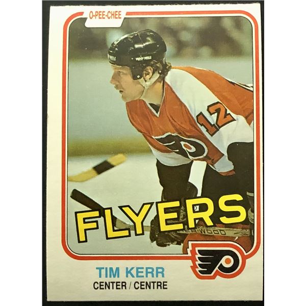 1981-82 O-PEE-CHEE TIM KERR ROOKIE CARD