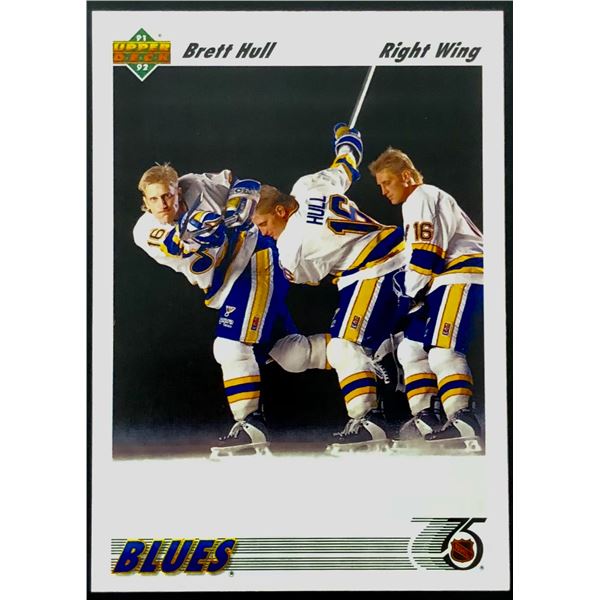 1991-92 UPPER DECK BRETT HULL (HOF)