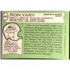 Image 2 : 1978 TOPPS RON YARY (HOF)