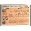 Image 2 : 1981 TOPPS CHARLES ALEXANDER