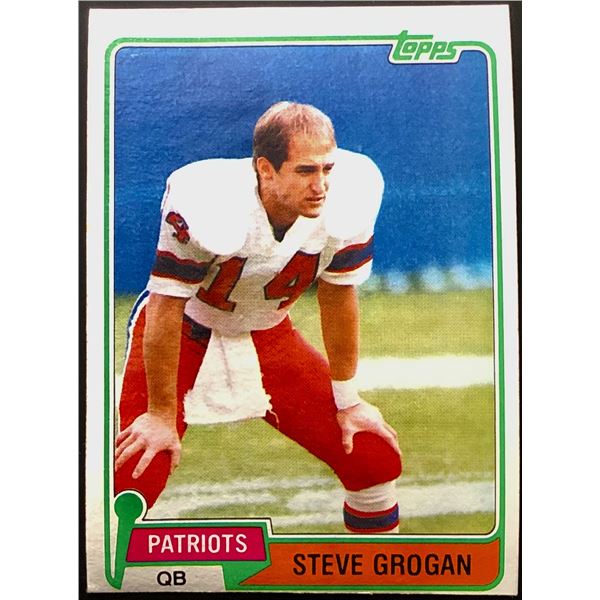 1981 TOPPS STEVE GROGAN (HOF)