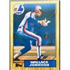 Image 1 : 1987 TOPPS WALLACE JOHNSON ROOKIE CARD