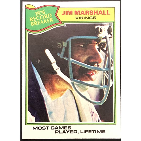 1977 TOPPS NFL JIM MARSHALL (HOF)