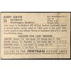 Image 2 : 1952 BOWMAN NFL ANDY DAVIS ROOKIE CARD