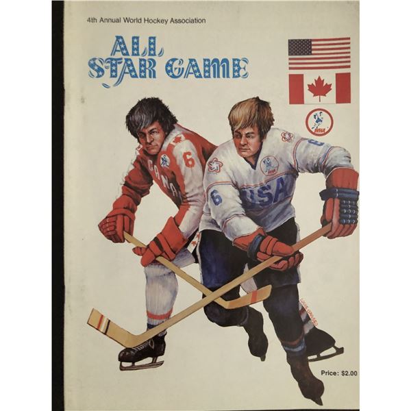 1976 WHA ALL STAR GAME PROGRAM