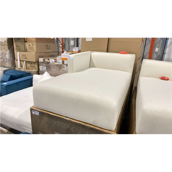 ROVE CONCEPTS DESIGNER ARYA LEFT ARM CHAISE MODERN FELT SECTIONAL SECTION *DISPLAY ONLY, NOT IN BOX*