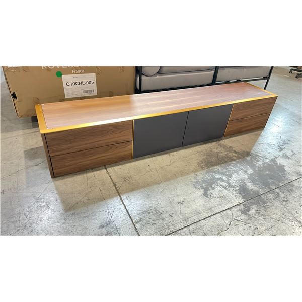 ROVE CONCEPTS DESIGNER AGUSTUS WALNUT TELEVISION STAND SHELVING UNIT *IN BOX, INCOMPLETE