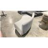Image 2 : ROVE CONCEPTS DESIGNER BRUSH GREY CURVED CHAISE SECTIONAL SECTION *DISPLAY ONLY, NOT IN BOX*